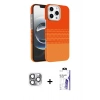 MARSİLYAN™- iPhone 16 Pro Max Kılıf Doruk Serisi - Siyah Bilvis 3X AR HD Cam Ekran Koruyucu + Pers Alüminyum Kamera Lens - GI