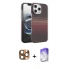 MARSİLYAN™- iPhone 16 Pro Max Kılıf Doruk Serisi - Siyah Bilvis 5in1 3D Magic Cam Ekran Koruyucu + Pers Alüminyum Kamera Lens - CLTM