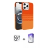 MARSİLYAN™- iPhone 16 Pro Max Kılıf Doruk Serisi - Siyah Bilvis 5in1 3D Magic Cam Ekran Koruyucu + Pers Alüminyum Kamera Lens - GS