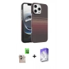 MARSİLYAN™- iPhone 16 Pro Max Kılıf Doruk Serisi - Siyah Bilvis 5in1 3D Magic Cam Ekran Koruyucu + Raze Metal Kamera Lens - NLGY