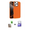 MARSİLYAN™- iPhone 16 Pro Max Kılıf Doruk Serisi - Siyah Bilvis 5in1 5D Magic Hayalet Cam Ekran Koruyucu + Raze Metal Kamera Lens - CLTM