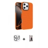 MARSİLYAN™- iPhone 16 Pro Max Kılıf Doruk Serisi - Siyah Bilvis Hayalet Cam Ekran Koruyucu + Pers Alüminyum Kamera Lens - GS