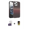 MARSİLYAN™- iPhone 16 Pro Max Kılıf Doruk Serisi - Siyah Buffer Cam Ekran Koruyucu + Bilvis Titan Kamera Lens - GS