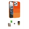 MARSİLYAN™- iPhone 16 Pro Max Kılıf Doruk Serisi - Siyah Buffer Cam Ekran Koruyucu + Raze Metal Kamera Lens - CLTM