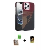 MARSİLYAN™- iPhone 16 Pro Max Kılıf Doruk Serisi - Siyah Buffer Cam Ekran Koruyucu + Raze Metal Kamera Lens - CLTM