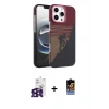 MARSİLYAN™- iPhone 16 Pro Max Kılıf Doruk Serisi - Siyah Buffer Hayalet Cam Ekran Koruyucu + Bilvis Titan Kamera Lens - SH