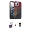MARSİLYAN™- iPhone 16 Pro Max Kılıf Doruk Serisi - Siyah Buffer Hayalet Cam Ekran Koruyucu + Bilvis Titan Kamera Lens - GS