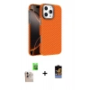 MARSİLYAN™- iPhone 16 Pro Max Kılıf Doruk Serisi - Siyah Buffer Hayalet Cam Ekran Koruyucu + Raze Metal Kamera Lens - NLGY