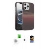 MARSİLYAN™- iPhone 16 Pro Max Kılıf Doruk Serisi - Siyah Buffer Hayalet Cam Ekran Koruyucu + Raze Metal Kamera Lens - BZ