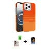 MARSİLYAN™- iPhone 16 Pro Max Kılıf Doruk Serisi - Siyah Buffer Hayalet Cam Ekran Koruyucu + Raze Metal Kamera Lens - NLGY