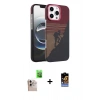 MARSİLYAN™- iPhone 16 Pro Max Kılıf Doruk Serisi - Siyah Buffer Hayalet Cam Ekran Koruyucu + Raze Metal Kamera Lens - NLGY