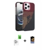 MARSİLYAN™- iPhone 16 Pro Max Kılıf Doruk Serisi - Siyah Buffer Hayalet Cam Ekran Koruyucu + Raze Metal Kamera Lens - BZ