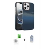 MARSİLYAN™- iPhone 16 Pro Max Kılıf Doruk Serisi - Siyah Joko Magic 5D Cam + Raze Metal Kamera Lens - BZ