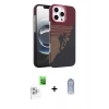 MARSİLYAN™- iPhone 16 Pro Max Kılıf Doruk Serisi - Siyah Joko Magic 5D Cam + Raze Metal Kamera Lens - BZ