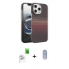 MARSİLYAN™- iPhone 16 Pro Max Kılıf Doruk Serisi - Siyah Joko Magic 5D Cam + Raze Metal Kamera Lens - BZ