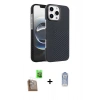 MARSİLYAN™- iPhone 16 Pro Max Kılıf Doruk Serisi - Siyah Joko Magic 5D Cam + Raze Metal Kamera Lens - CLTM