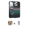 MARSİLYAN™- iPhone 16 Pro Max Kılıf Doruk Serisi - Siyah Joko Magic 5D Cam + Pers Alüminyum Kamera Lens - CLTM