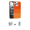 MARSİLYAN™- iPhone 16 Pro Max Kılıf Doruk Serisi - Siyah Joko Magic 5D Cam + Pers Alüminyum Kamera Lens - GS