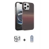 MARSİLYAN™- iPhone 16 Pro Max Kılıf Doruk Serisi - Siyah Joko Magic 5D Cam + Pers Alüminyum Kamera Lens - GS