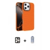 MARSİLYAN™- iPhone 16 Pro Max Kılıf Doruk Serisi - Siyah Joko Magic 5D Cam + PVD Metal Kamera Lens - GD