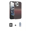 MARSİLYAN™- iPhone 16 Pro Max Kılıf Doruk Serisi - Siyah Joko Magic 5D Cam + PVD Metal Kamera Lens - SH