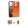 MARSİLYAN™- iPhone 16 Pro Max Kılıf Doruk Serisi - Siyah Joko Magic 5D Hayalet Cam + Pers Alüminyum Kamera Lens - CLTM