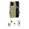 MARSİLYAN™- iPhone 16 Pro Max Kılıf Eksen Çizgi - Şeffaf Pasifik Cam Ekran Koruyucu + Raze Metal Kamera Lens - NLGY