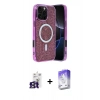 MARSİLYAN™- iPhone 16 Pro Max Kılıf Eksen Çizgi - Siyah Bilvis 5in1 3D Magic Cam Ekran Koruyucu + Bilvis Titan Kamera Lens - TMGI
