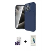 MARSİLYAN™- iPhone 16 Pro Max Kılıf Eksen Form Prime - Şeffaf Pasifik Cam Ekran Koruyucu + Bilvis Titan Kamera Lens - TMGI