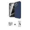 MARSİLYAN™- iPhone 16 Pro Max Kılıf Eksen Form Prime - Şeffaf Pasifik Cam Ekran Koruyucu + Pers Alüminyum Kamera Lens - GS