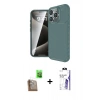 MARSİLYAN™- iPhone 16 Pro Max Kılıf Eksen Form Prime - Siyah Bilvis 3X AR HD Cam Ekran Koruyucu + Raze Metal Kamera Lens - CLTM