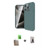 MARSİLYAN™- iPhone 16 Pro Max Kılıf Eksen Form Prime - Siyah Bilvis Hayalet Cam Ekran Koruyucu + Raze Metal Kamera Lens - CLTM