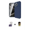 MARSİLYAN™- iPhone 16 Pro Max Kılıf Eksen Form Prime - Siyah Buffer Cam Ekran Koruyucu + Bilvis Titan Kamera Lens - TMGI
