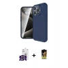 MARSİLYAN™- iPhone 16 Pro Max Kılıf Eksen Form Prime - Siyah Buffer Cam Ekran Koruyucu + Bilvis Titan Kamera Lens - SH