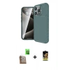 MARSİLYAN™- iPhone 16 Pro Max Kılıf Eksen Form Prime - Siyah Buffer Cam Ekran Koruyucu + Raze Metal Kamera Lens - CLTM