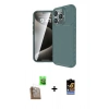 MARSİLYAN™- iPhone 16 Pro Max Kılıf Eksen Form Prime - Siyah Buffer Hayalet Cam Ekran Koruyucu + Raze Metal Kamera Lens - CLTM