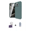 MARSİLYAN™- iPhone 16 Pro Max Kılıf Eksen Form Prime - Siyah Joko Magic 5D Cam + Bilvis Titan Kamera Lens - SH