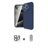 MARSİLYAN™- iPhone 16 Pro Max Kılıf Eksen Form Prime - Siyah Joko Magic 5D Cam + Pers Alüminyum Kamera Lens - GI