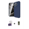 MARSİLYAN™- iPhone 16 Pro Max Kılıf Eksen Form Prime - Siyah Joko Magic 5D Hayalet Cam + Bilvis Titan Kamera Lens - SH