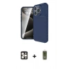 MARSİLYAN™- iPhone 16 Pro Max Kılıf Eksen Form Prime - Siyah Joko Magic 5D Hayalet Cam + PVD Metal Kamera Lens - GD