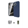 MARSİLYAN™- iPhone 16 Pro Max Kılıf Eksen Form Prime - Siyah Joko Magic 5D Hayalet Cam + Pers Alüminyum Kamera Lens - GI