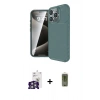 MARSİLYAN™- iPhone 16 Pro Max Kılıf Eksen Form Prime - Siyah Joko Magic 5D Hayalet Cam + Bilvis Titan Kamera Lens - GS
