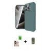 MARSİLYAN™- iPhone 16 Pro Max Kılıf Eksen Form Prime - Siyah Joko Magic 5D Hayalet Cam + Raze Metal Kamera Lens - NLGY