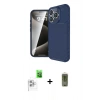 MARSİLYAN™- iPhone 16 Pro Max Kılıf Eksen Form Prime - Siyah Joko Magic 5D Hayalet Cam + Raze Metal Kamera Lens - BZ