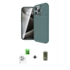 MARSİLYAN™- iPhone 16 Pro Max Kılıf Eksen Form Prime - Siyah Joko Magic 5D Hayalet Cam + Raze Metal Kamera Lens - BZ