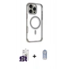 MARSİLYAN™- iPhone 16 Pro Max Kılıf Eksen Klasik Koleksiyonu - Siyah Joko Magic 5D Cam + Bilvis Titan Kamera Lens - GS
