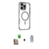 MARSİLYAN™- iPhone 16 Pro Max Kılıf Eksen Klasik Koleksiyonu - Siyah Joko Magic 5D Cam + Raze Metal Kamera Lens - CLTM