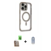 MARSİLYAN™- iPhone 16 Pro Max Kılıf Eksen Klasik Koleksiyonu - Siyah Joko Magic 5D Cam + Raze Metal Kamera Lens - CLTM