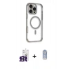 MARSİLYAN™- iPhone 16 Pro Max Kılıf Eksen Klasik Koleksiyonu - Siyah Joko Magic 5D Cam + Bilvis Titan Kamera Lens - SH