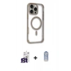 MARSİLYAN™- iPhone 16 Pro Max Kılıf Eksen Klasik Koleksiyonu - Siyah Joko Magic 5D Cam + Bilvis Titan Kamera Lens - TMGI